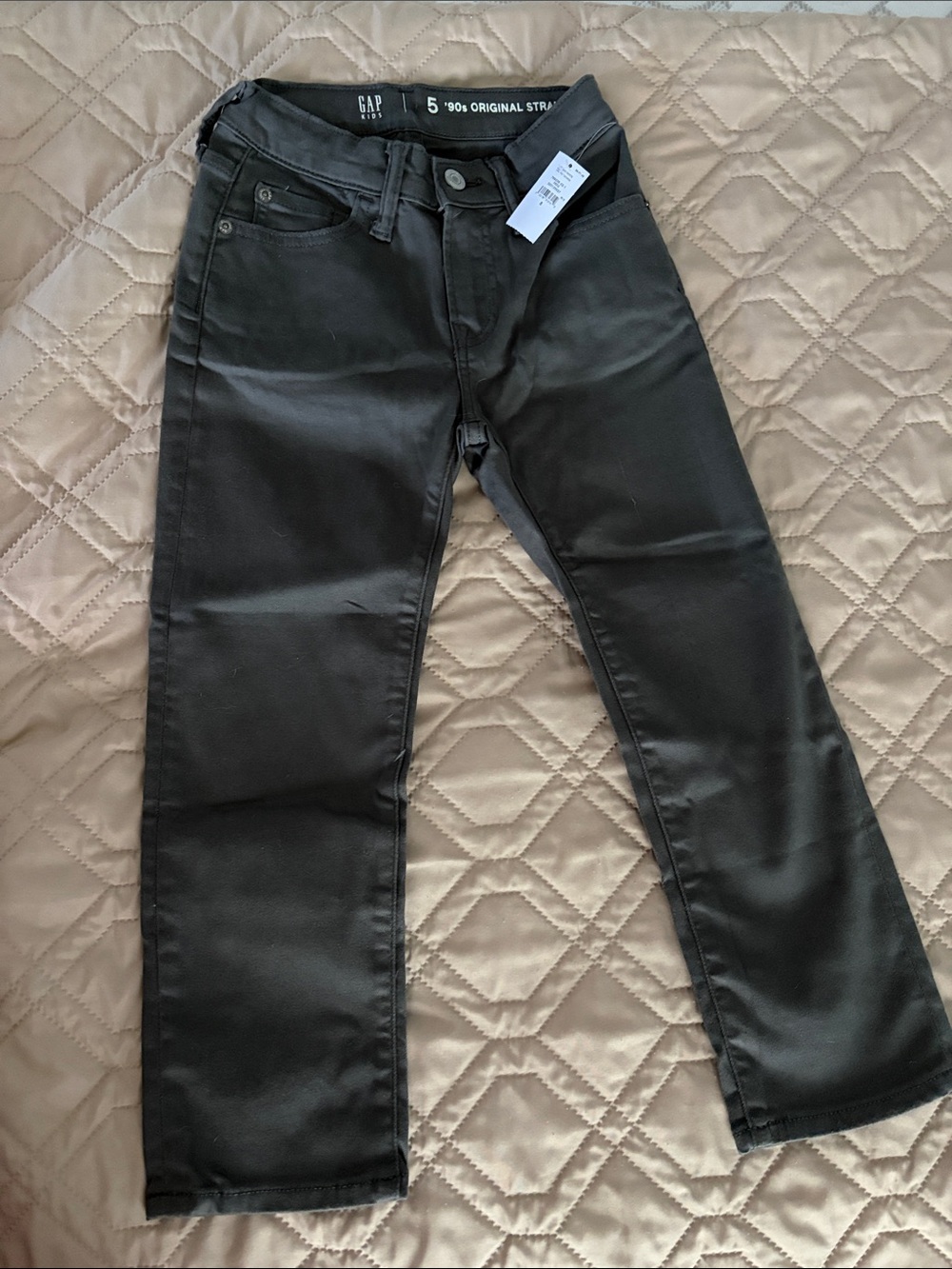 GAP Boys Grey '90s Original Straight Jeans